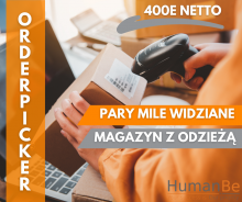 ORDERPICKER - MAGAZYN Z ODZIEŻĄ - HOLANDIA