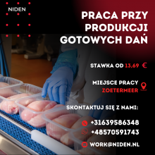 PRACA PRZY PRODUKCJI GOTOWYCH DAŃ!