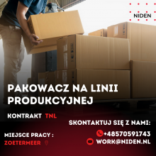 Pakowacz na linii produkcyjnej